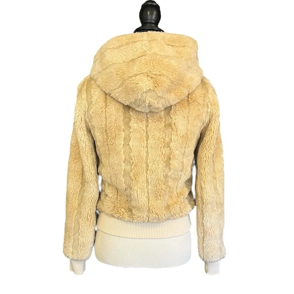 Vintage Juicy Couture Faux Fur Hoodie Coat ASO Lorelai Gilmore Girls - Picture 8 of 14